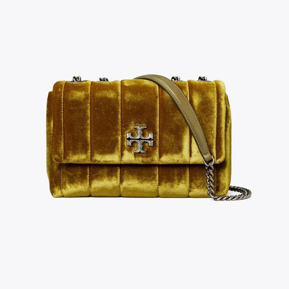Tory Burch Small Kira Velvet Convertible Shoulder Bag